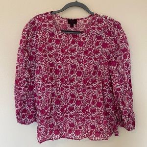 JCrew Floral Blouse